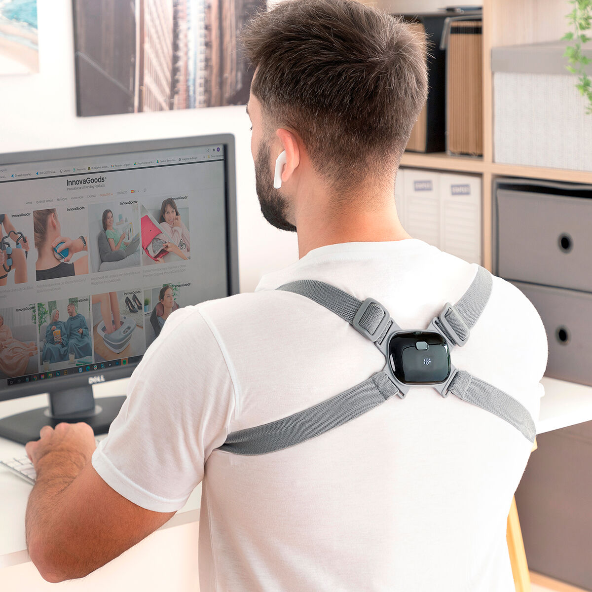 Rappel de posture connecté à vibration