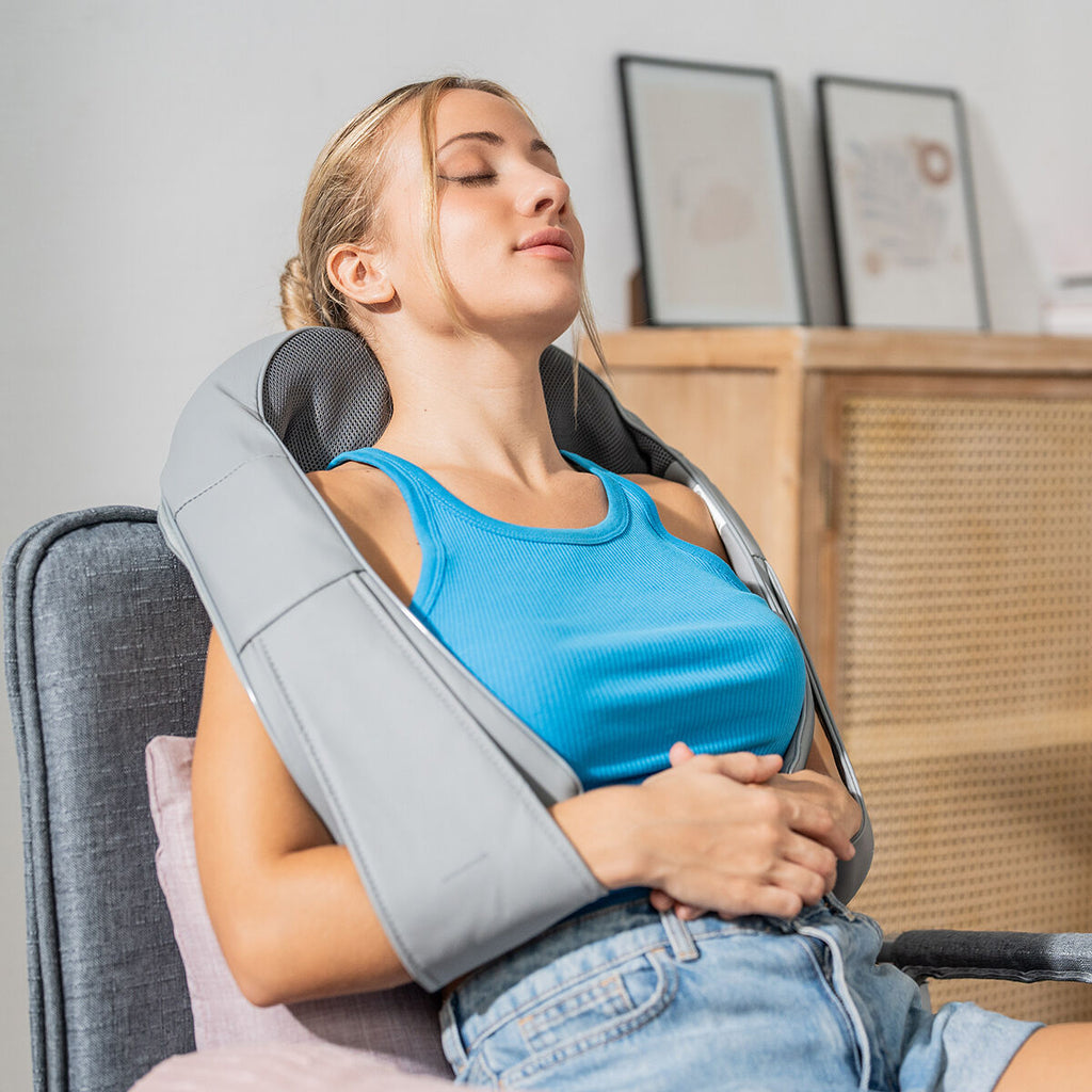 Masseur shiatsu rechargeable à 2 têtes